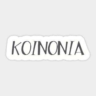 Koinonia Sticker